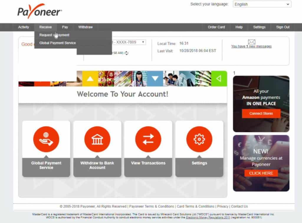 Payoneer Para Yatirma ve Cekme