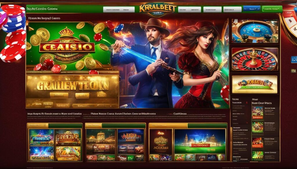 Kralbet Casino'dan bir ekran görüntüsü